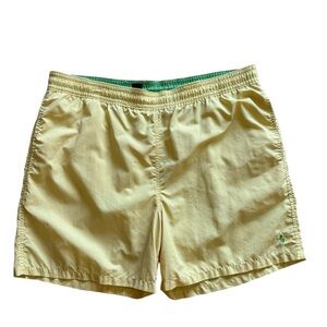 Polo by Ralph Lauren mens yellow drawstring lined swim trunks size 1x big